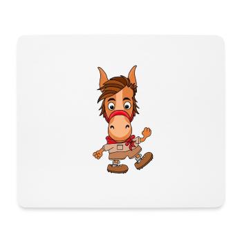PFERD - PONY - WANDERN - Mousepad (Querformat) - Weiß - Vorne