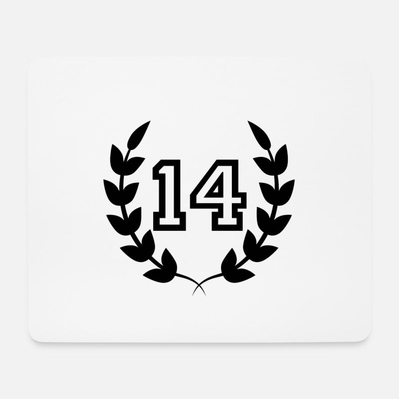 Geschenkidee zum 14. Geburtstag 14 Jahre - Mousepad (Querformat) - Weiß