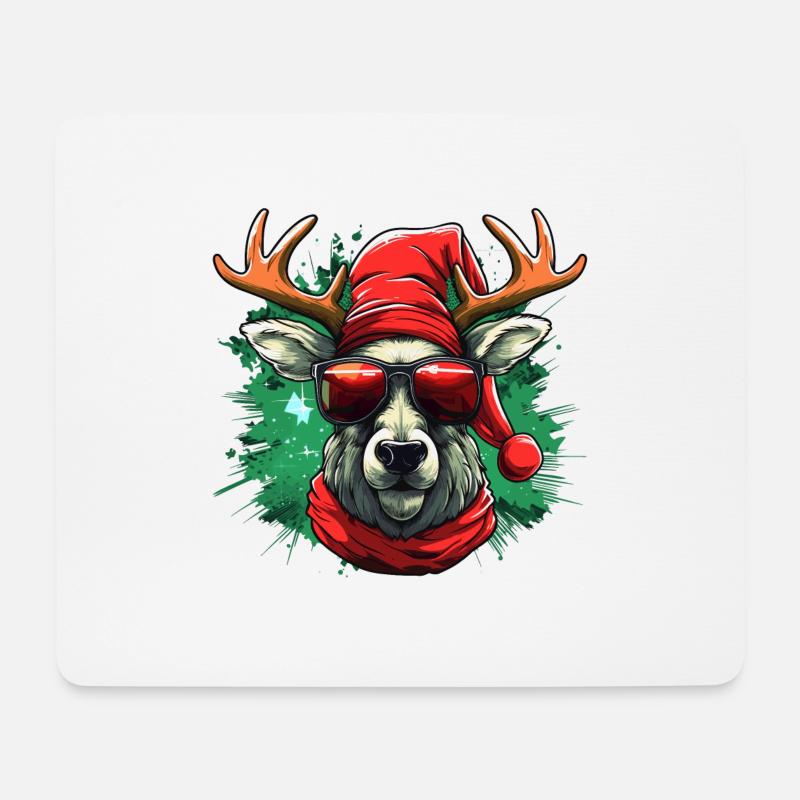 Rudolf Rentier - Mousepad (Querformat) - Weiß