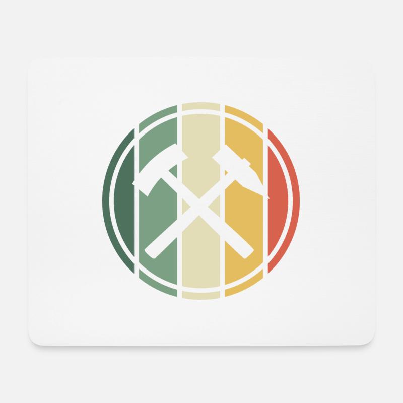 Erzgebirge Bergbau - Mousepad (Querformat) - Weiß