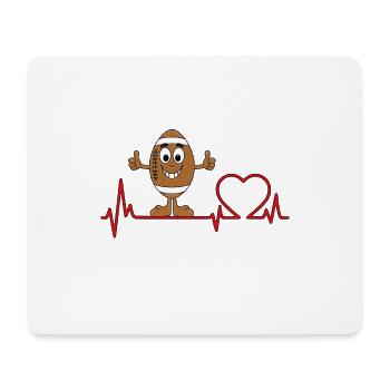 AMERICAN FOOTBALL - Mousepad (Querformat) - Weiß - Vorne