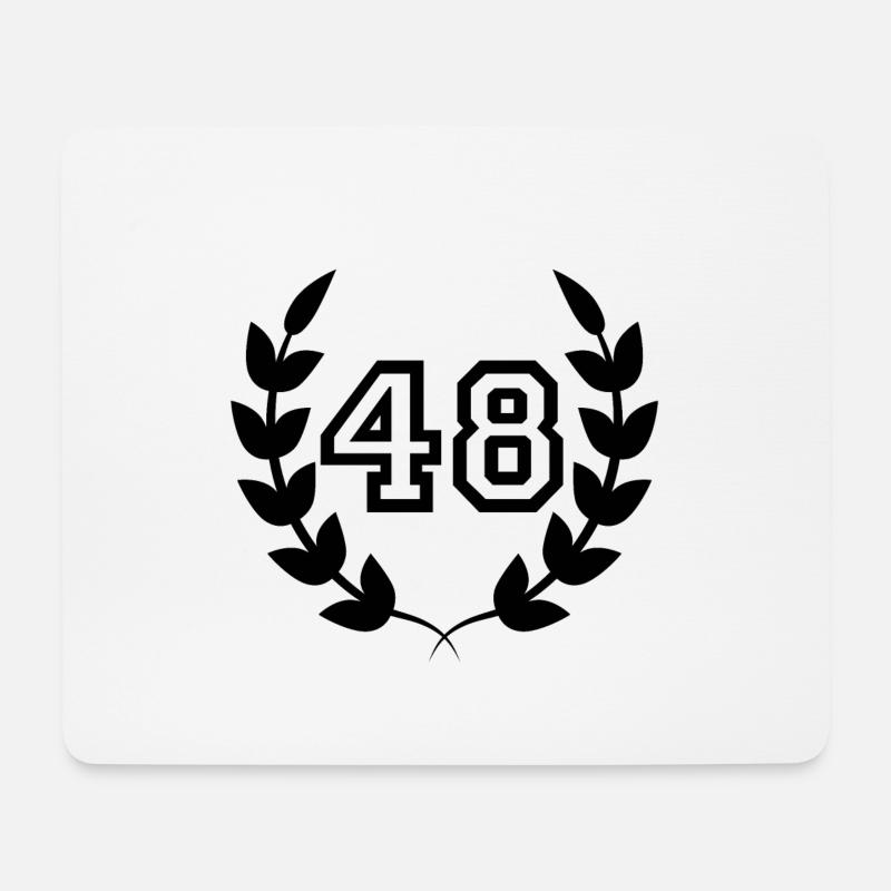 Geschenkidee zum 48. Geburtstag 48 Jahre - Mousepad (Querformat) - Weiß