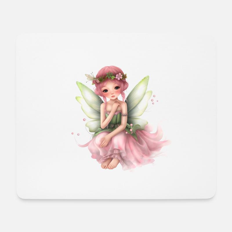 Fee - Mousepad (Querformat) - Weiß