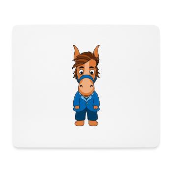 BRÄUTIGAM - PFERD - Mousepad (Querformat) - Weiß - Vorne