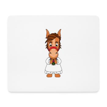 PONY - PFERD - BRAUT - Mousepad (Querformat) - Weiß - Vorne
