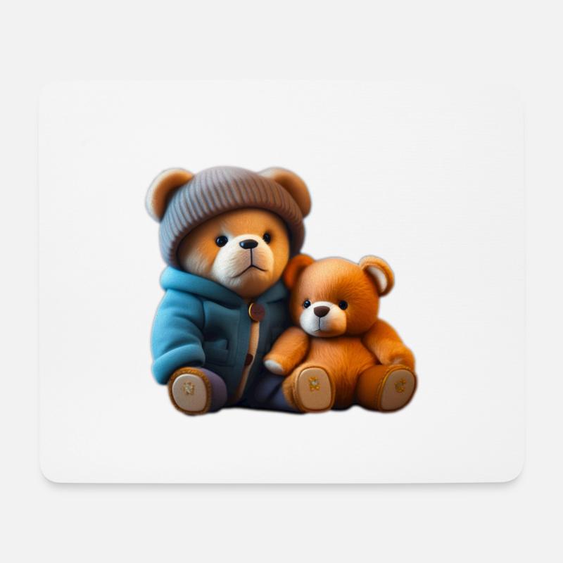 Teddybären - Mousepad (Querformat) - Weiß