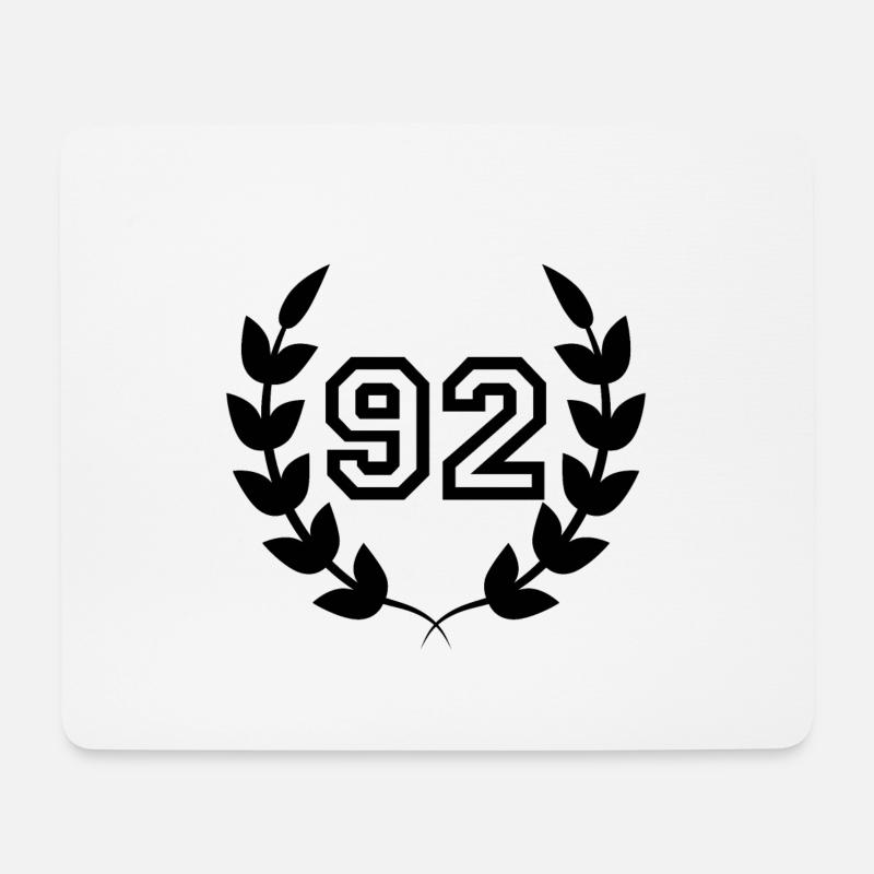 92. Geburtstags-Geschenkidee 92 Jahre - Mousepad (Querformat) - Weiß