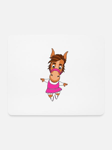 PFERD - TÄNZERIN - Mousepad (Querformat) - Weiß
