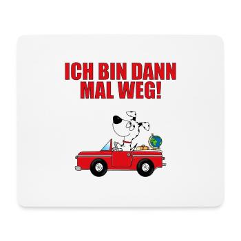 HUND - AUTO - Mousepad (Querformat) - Weiß - Vorne