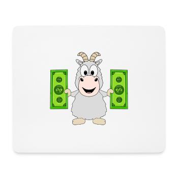 ZIEGE - TIER - GELD - Mousepad (Querformat) - Weiß - Vorne