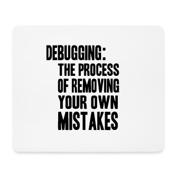 debugging process - Mousepad (Querformat) - Weiß - Vorne