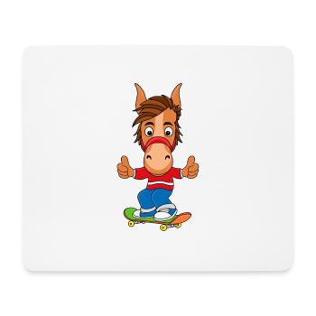 PFERD - PONY - SKATER - Mousepad (Querformat) - Weiß - Vorne