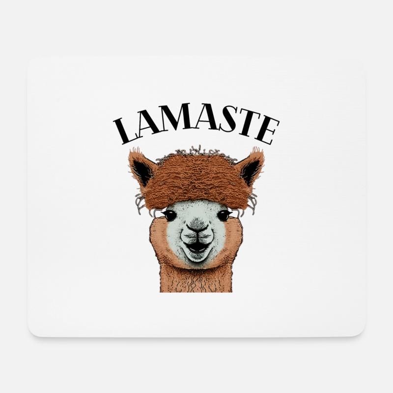 Lamaste Lama - Mouse Pad (horizontal) - white