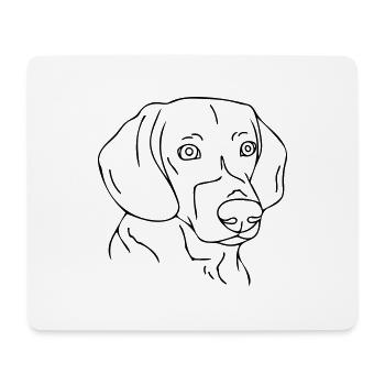 dog - Mouse Pad (horizontal) - white - Front