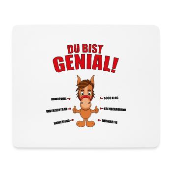 PFERD - PONY - PFERDE - REITEN - Mousepad (Querformat) - Weiß - Vorne