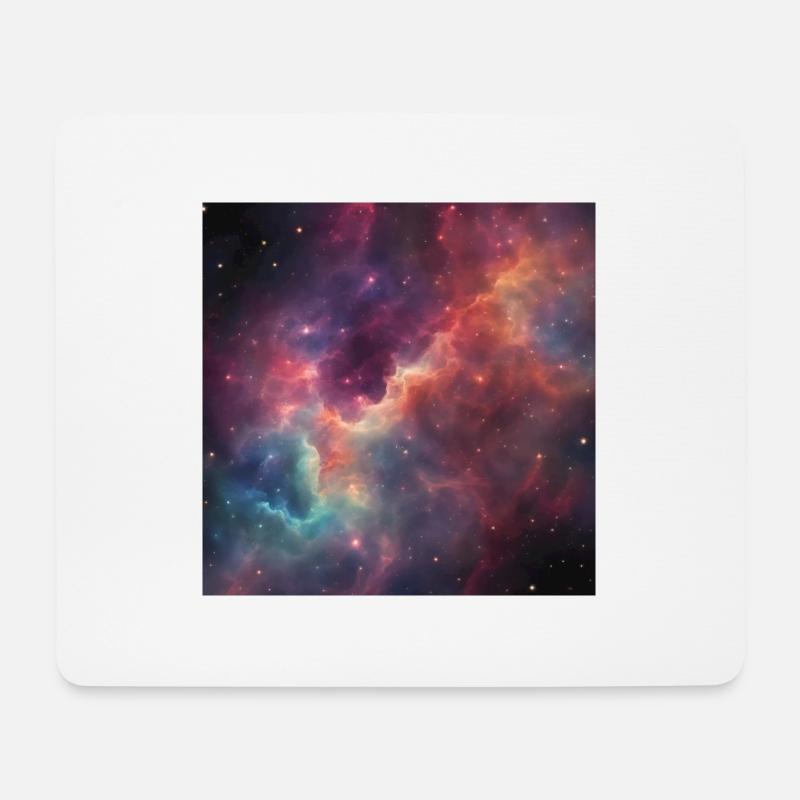 A.I. Nebula Galaxy - Mousepad (Querformat) - Weiß