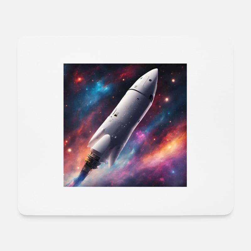 Space Craft - Mousepad (Querformat) - Weiß