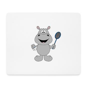NILPFERD - HIPPO - Mousepad (Querformat) - Weiß - Vorne