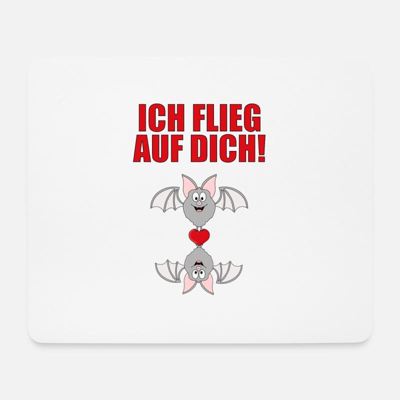 FLEDERMAUS - FLEDERMÄUSE - Mousepad (Querformat) - Weiß