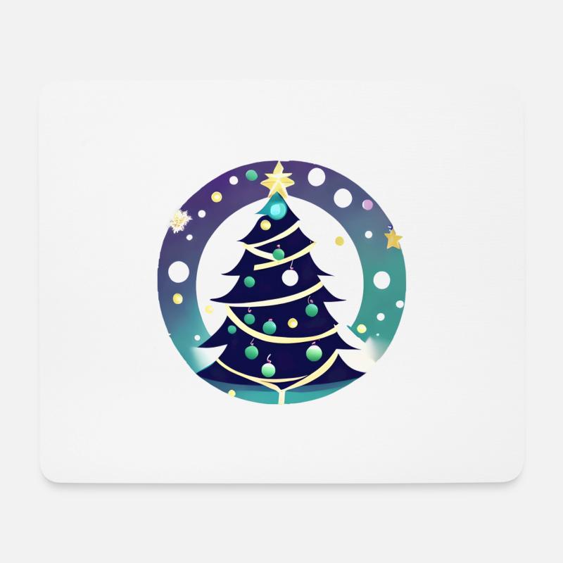 Weihnachten Geschenk Weihnachtsbaum Tannenbaum - Mousepad (Querformat) - Weiß