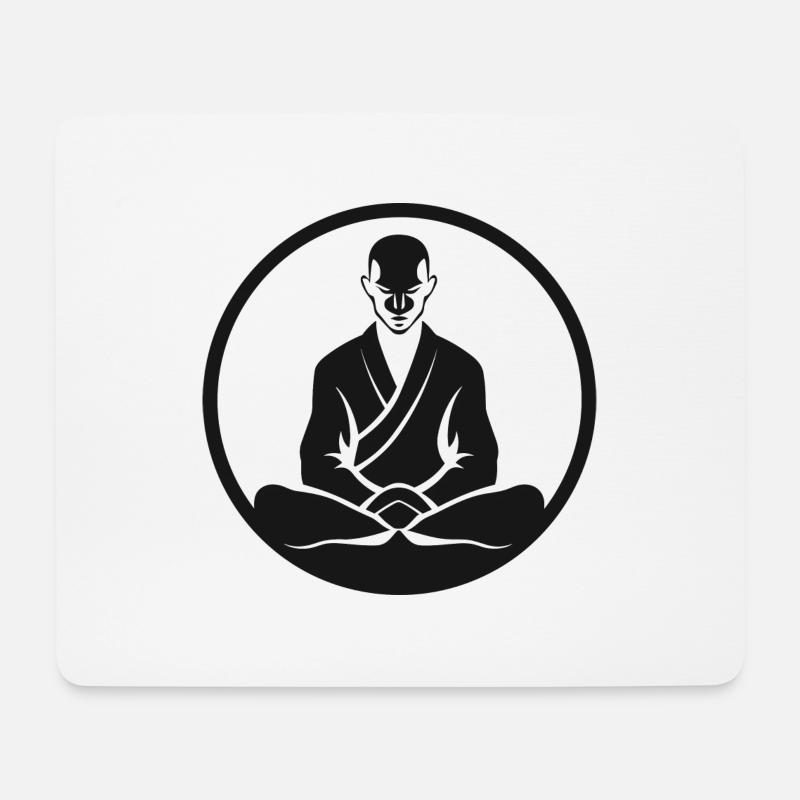 trainiere den Geist - Mousepad (Querformat) - Weiß