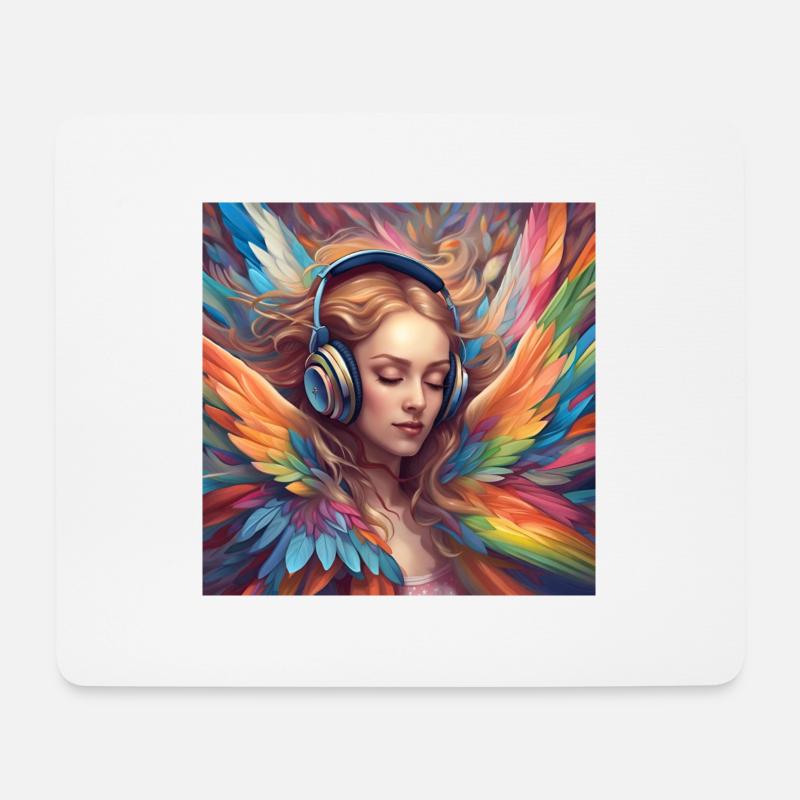 Music Elf 1 - Mouse Pad (horizontal) - white