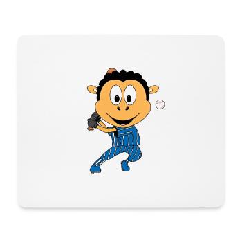 SCHAF - BASEBALL - Mousepad (Querformat) - Weiß - Vorne