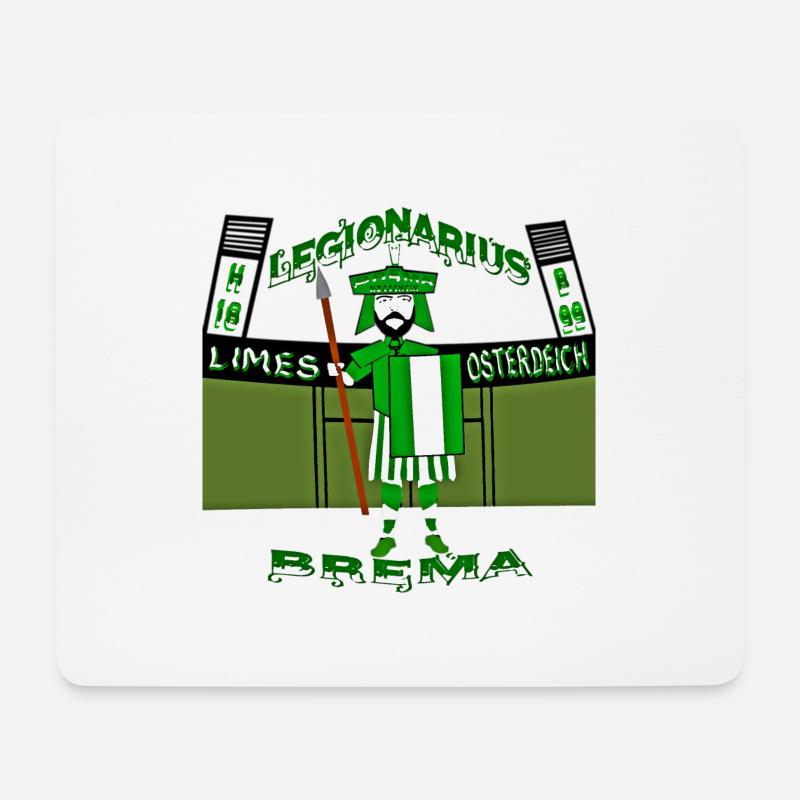legionarius brema - Mousepad (Querformat) - Weiß