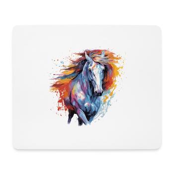 Horse, horse - Mouse Pad (horizontal) - white - Front