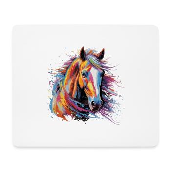 Horse, horse - Mouse Pad (horizontal) - white - Front