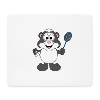 STINKTIER - SPORT - FEDERBALL - BADMINTON - Mousepad (Querformat) - Weiß - Vorne