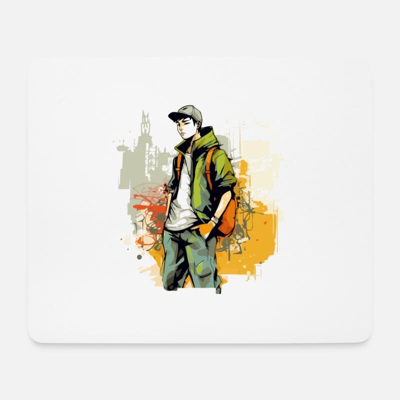 Urbaner Marco - Mousepad (Querformat) - Weiß