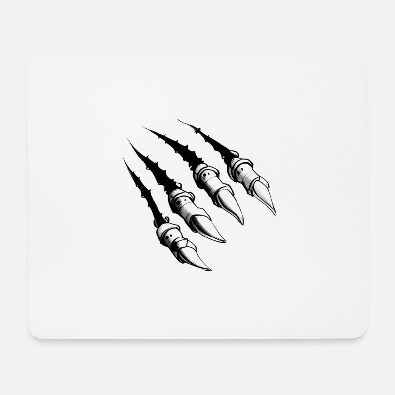 juckt - Mousepad (Querformat) - Weiß