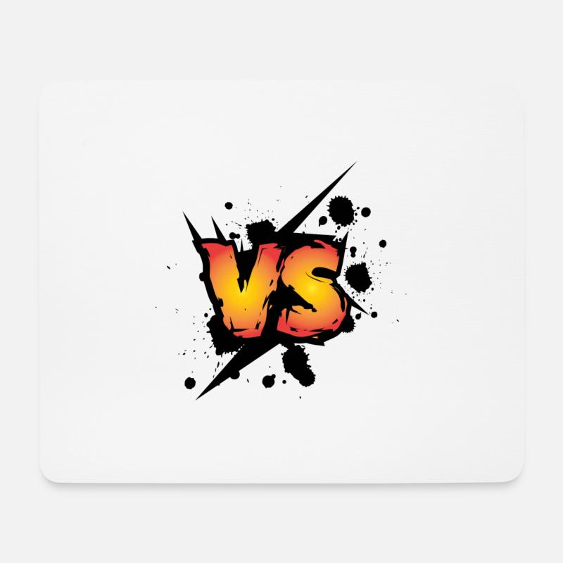 Aufschrift VS Logo - Mousepad (Querformat) - Weiß