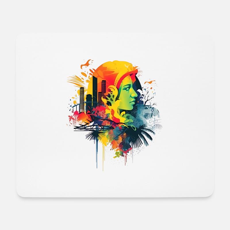 Die Lebensfreude in Rio de Janeiro ist ansteckend - Mousepad (Querformat) - Weiß