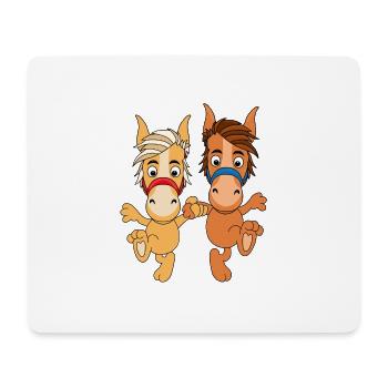 TANZEN - PFERDE - PONYS - LIEBE - LOVE - TIERE - Mousepad (Querformat) - Weiß - Vorne