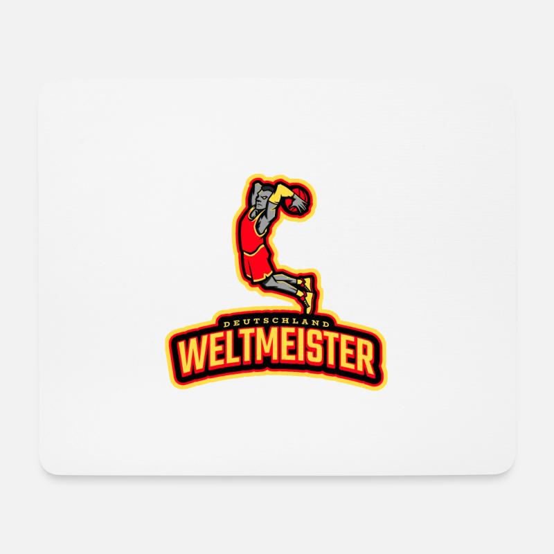 Basketball TShirt Weltmeister Geschenk 2023 Dunk - Mousepad (Querformat) - Weiß