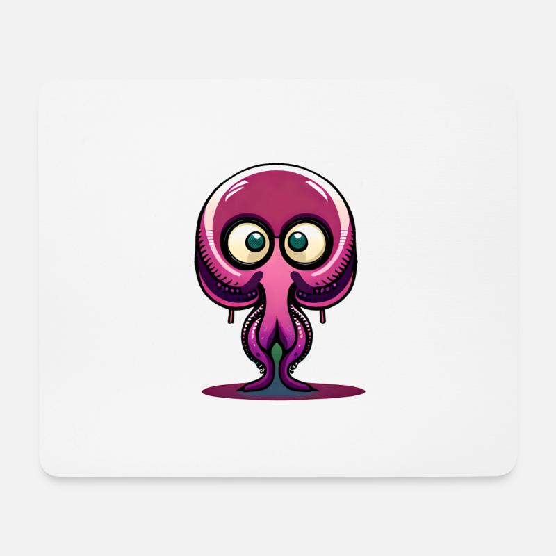 Joe the Octupus - Mousepad (Querformat) - Weiß