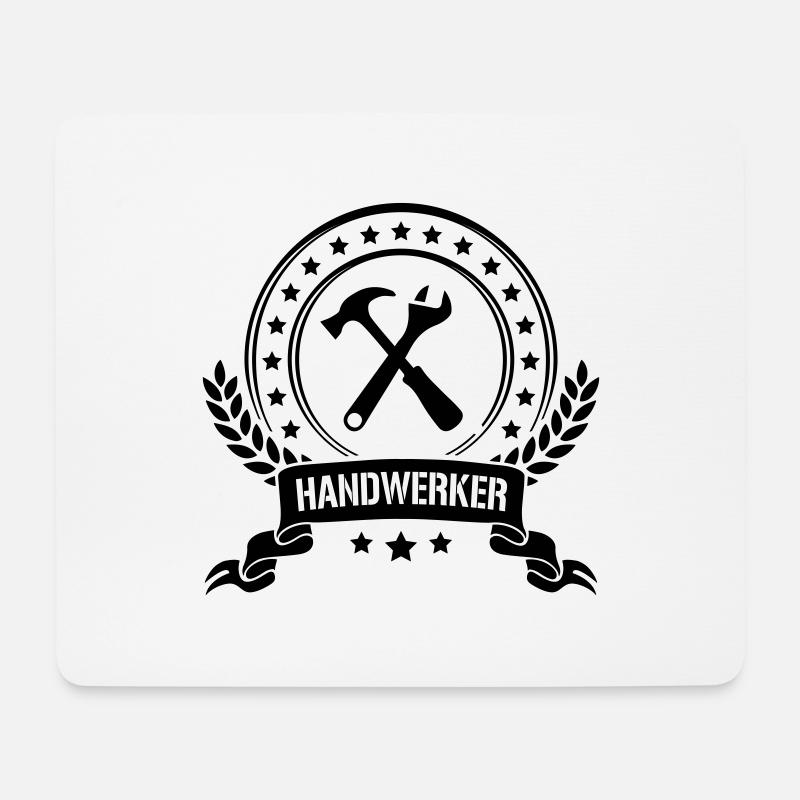 handwerker - Mousepad (Querformat) - Weiß