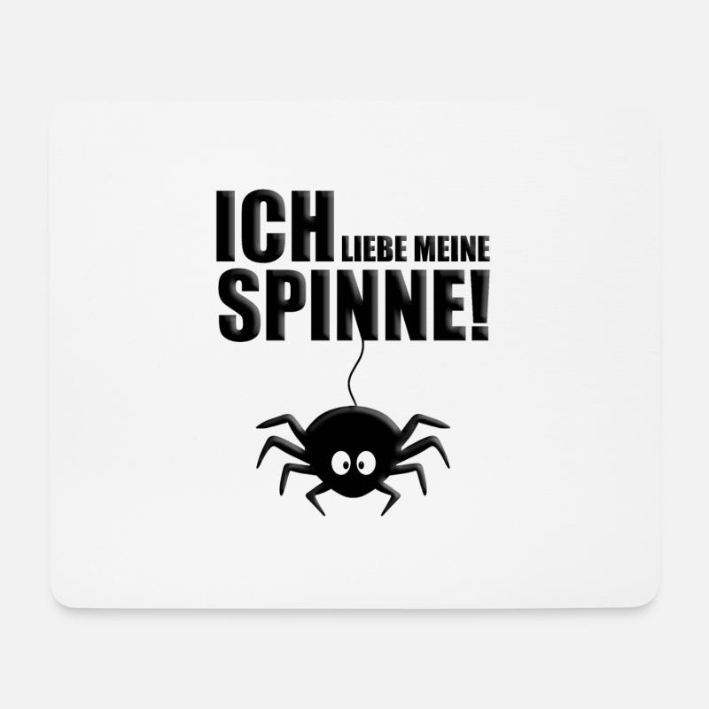 SPINNE - SPINNEN - LIEBE - TIER - TIERISCH - Mousepad (Querformat) - Weiß