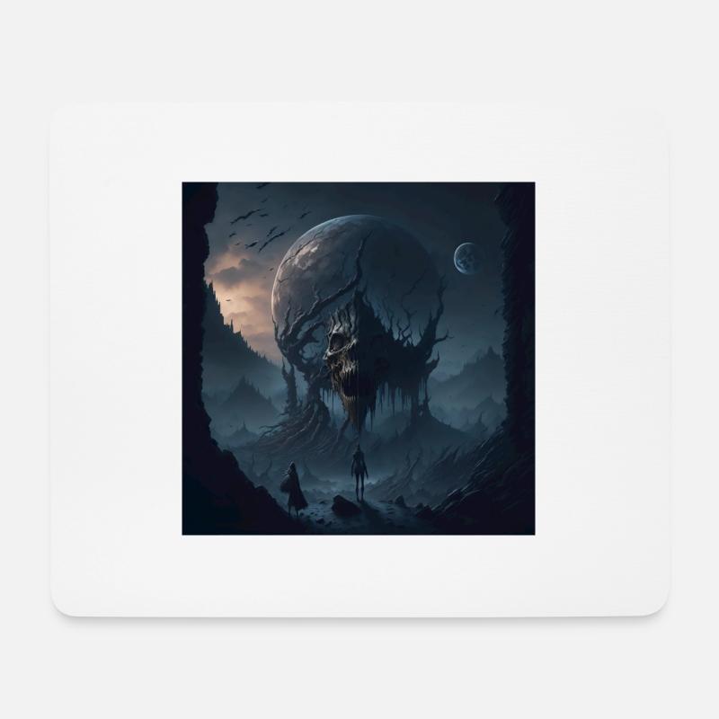 Dark dying world - Mousepad (Querformat) - Weiß