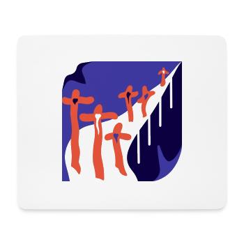 The flowers. A path of love and transience - Mouse Pad (horizontal) - white - Front