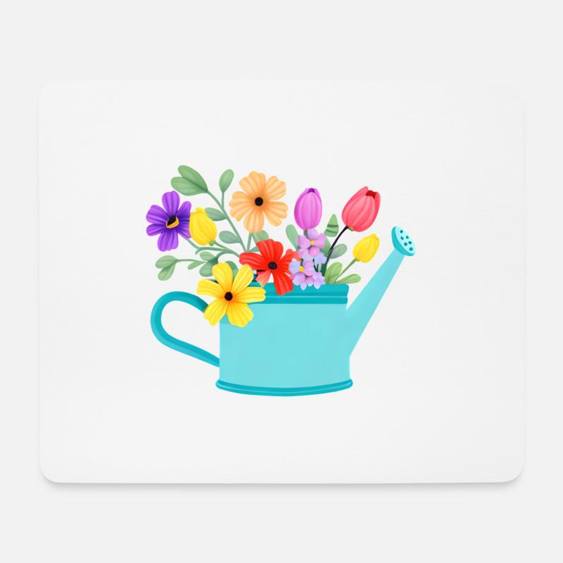 Blume Geschenk Blumen Garten Hobbygärtner Gärtner - Mousepad (Querformat) - Weiß