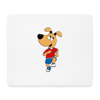 SPORT - HUND - LAUFEN - HUNDE - HUNDESPORT - Mousepad (Querformat) - Weiß - Vorne