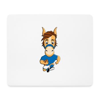 AMERICAN QUARTER HORSE - AMERICAN FOOTBALL - PFERD - Mousepad (Querformat) - Weiß - Vorne