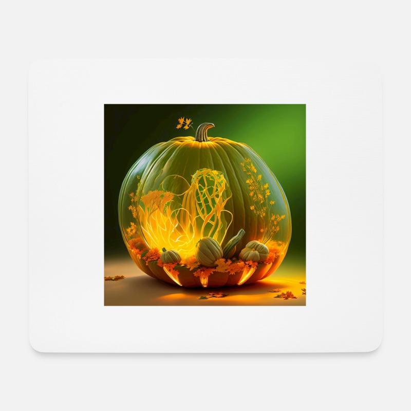Halloween Pumpkin Arrangement - Mouse Pad (horizontal) - white