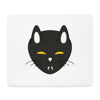 chat vampire halloween - Tapis de souris (format paysage) - blanc - Devant