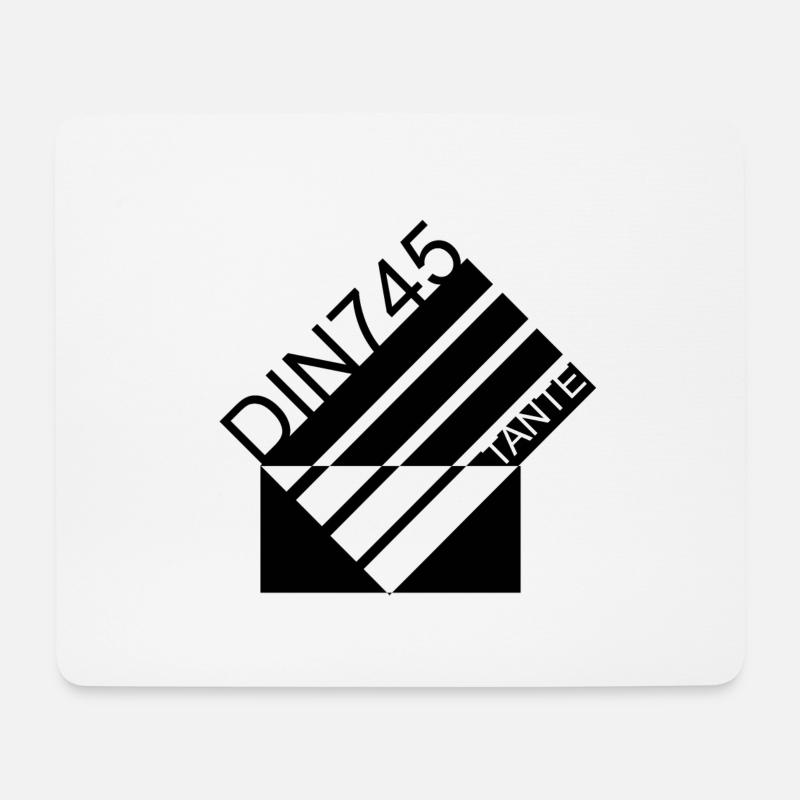 DIN TANTE 745 - Mousepad (Querformat) - Weiß