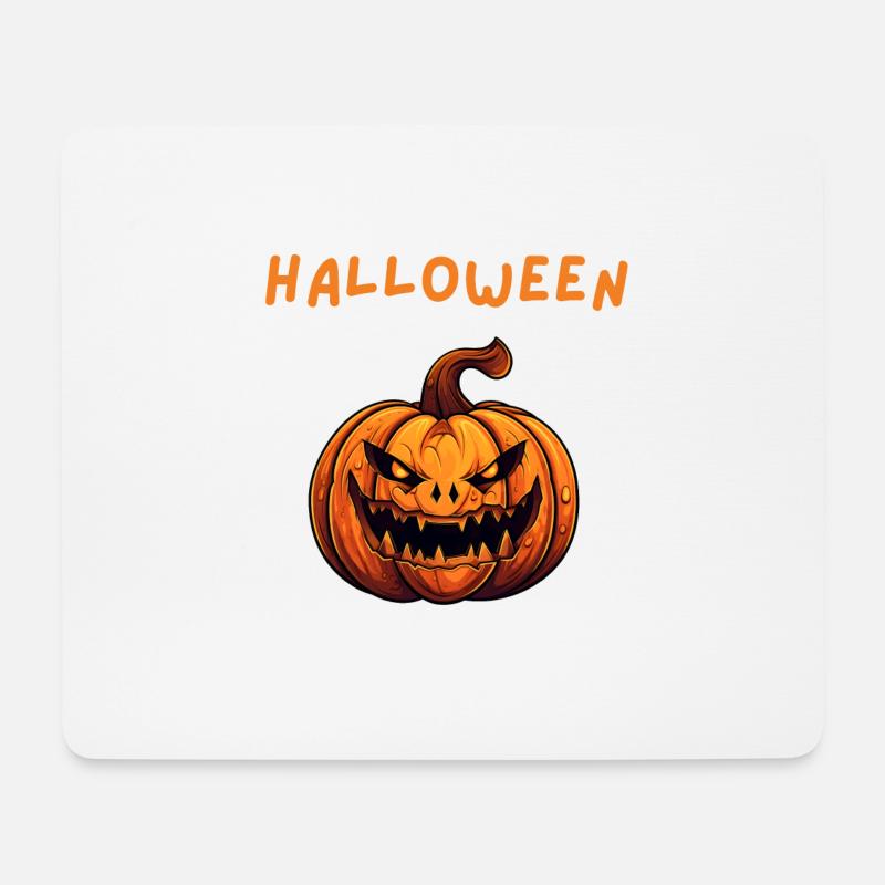 Halloween - Mousepad (Querformat) - Weiß