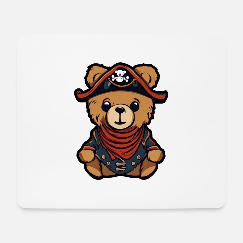 Teddybär / Kuscheltier / Stofftier / Geschenkidee - Mousepad (Querformat) - Weiß